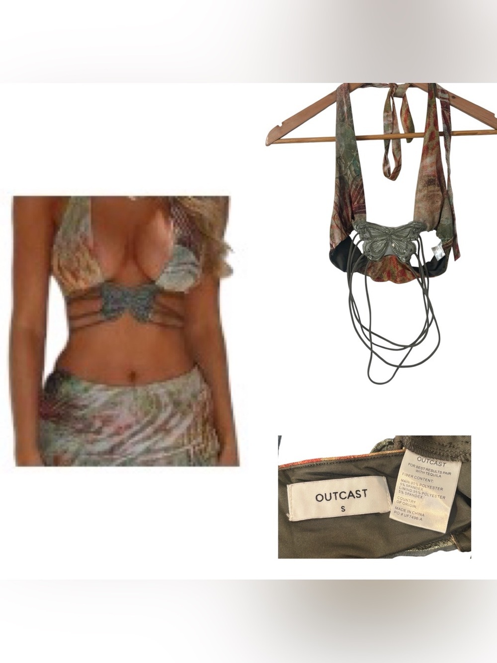 Outcast Butterfly Cutout Top